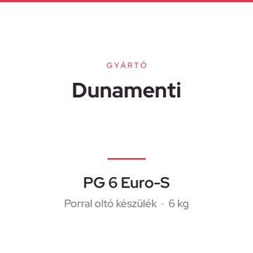 Dunamenti PG 6 Euro-S