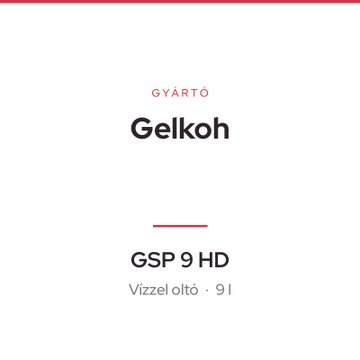 Gelkoh GSP 9 HD