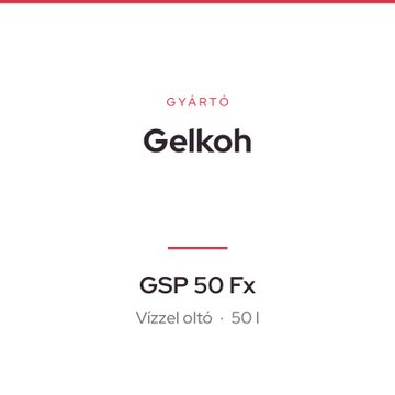 Gelkoh GSP 50 Fx