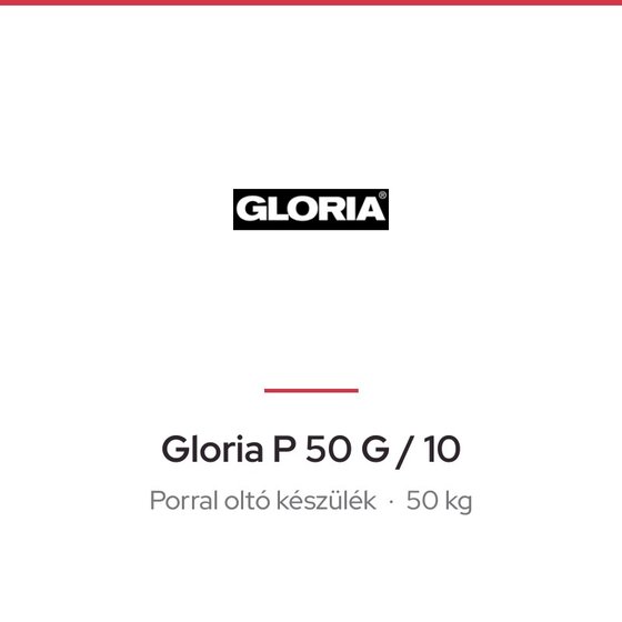 Gloria P 50 G / 10