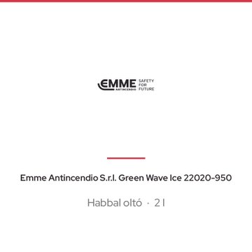 Emme Antincendio S.r.l. Green Wave Ice 22020-950