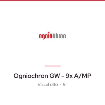 Ogniochron GW - 9x A/MP