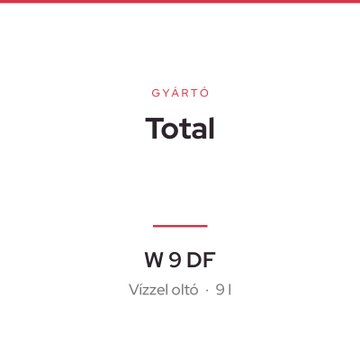Total W 9 DF