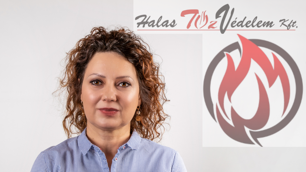 Szabó Mónika, a Halas Tűzvédelem Kft. ügyvezetője