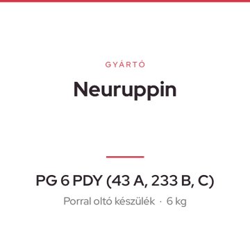 Neuruppin PG 6 PDY (43 A, 233 B, C)