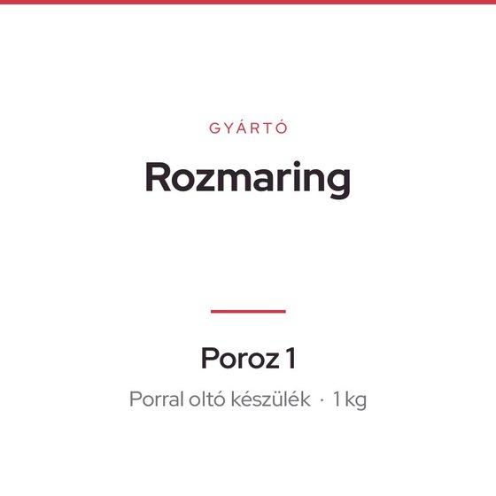 Rozmaring Poroz 1