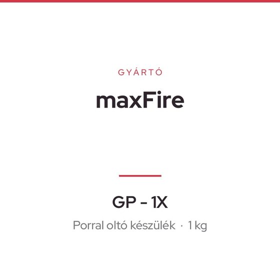 maxFire GP - 1X