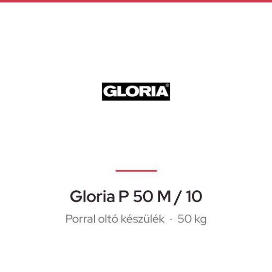 Gloria P 50 M / 10