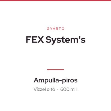 FEX System's Ampulla-piros