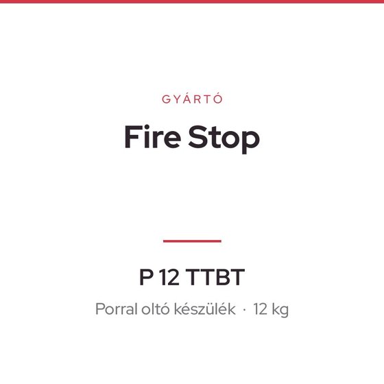 Fire Stop P 12 TTBT