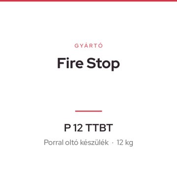 Fire Stop P 12 TTBT