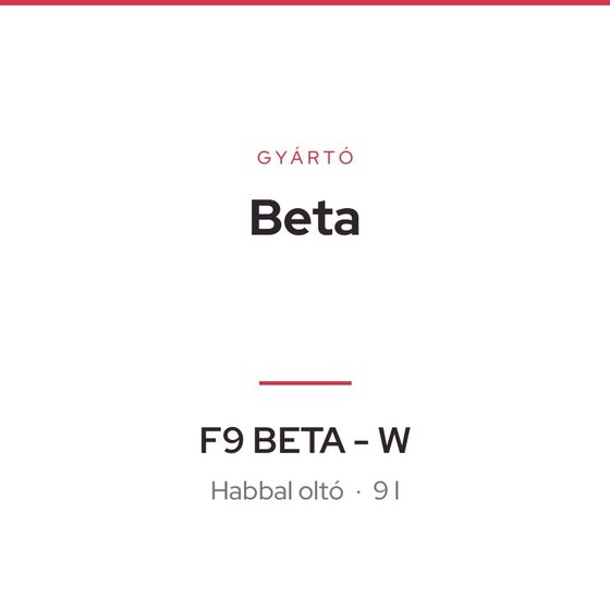 Beta F9 BETA - W