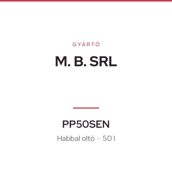 M. B. SRL PP50SEN