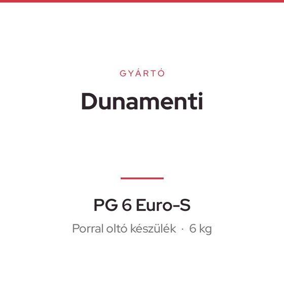 Dunamenti PG 6 Euro-S