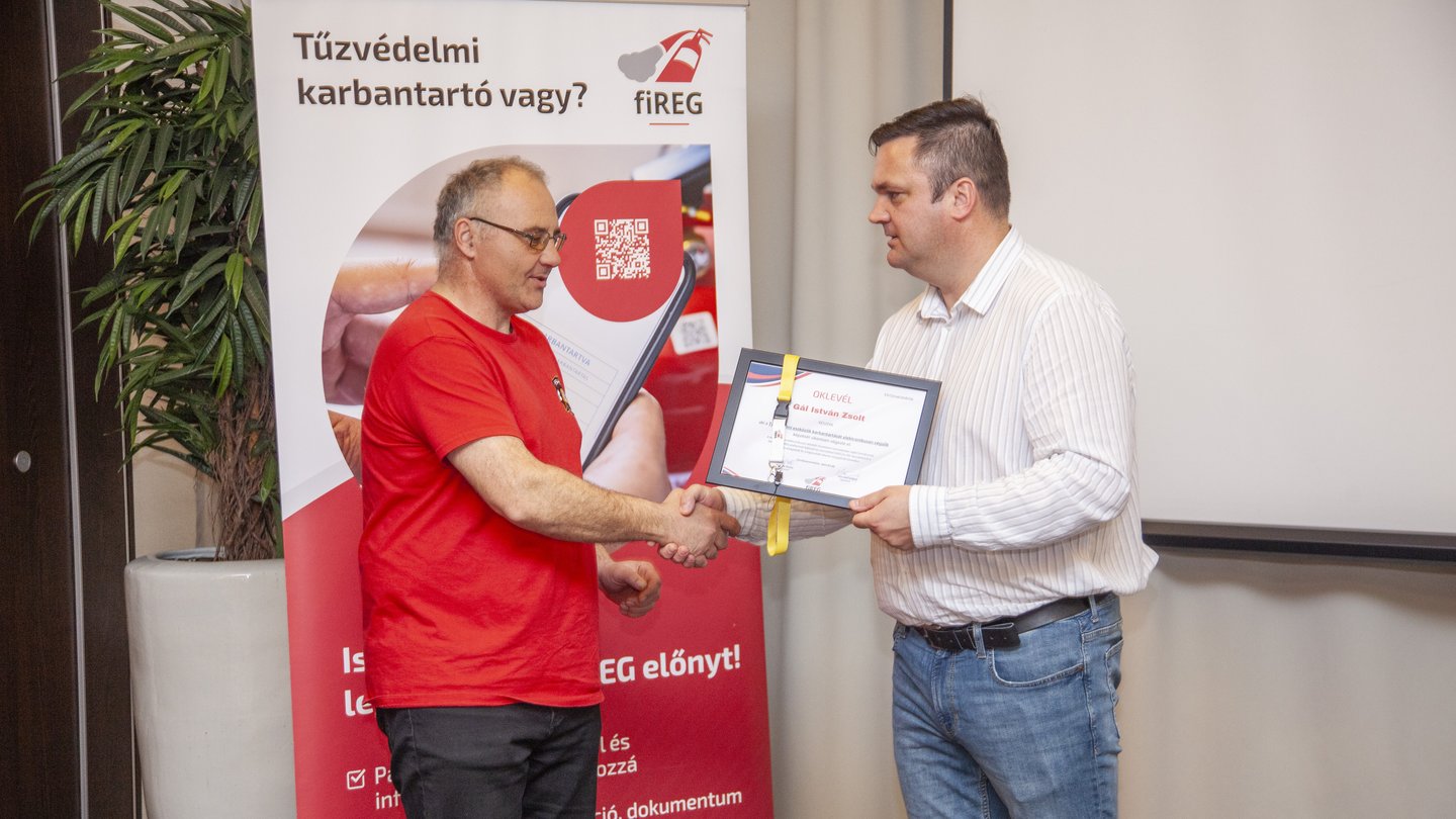 Tűzvédelmi karbantartók megújító képzése