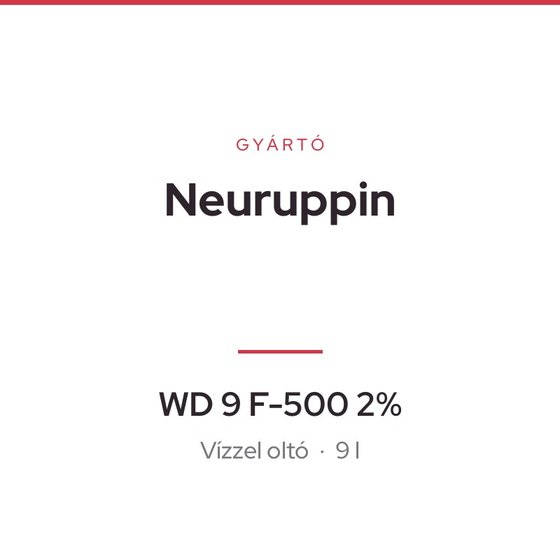 Neuruppin WD 9 F-500 2%