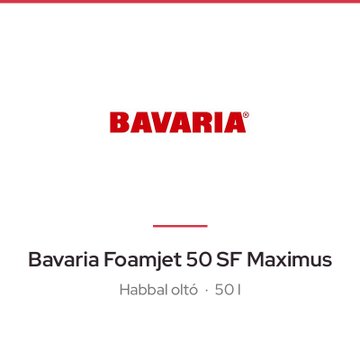 Bavaria Foamjet 50 SF Maximus
