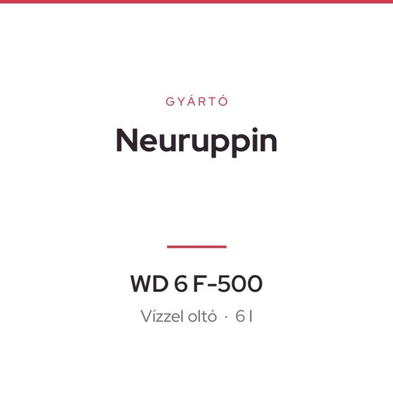 Neuruppin WD 6 F - 500