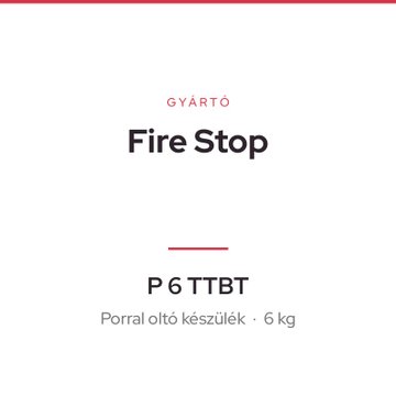 Fire Stop P 6 TTBT