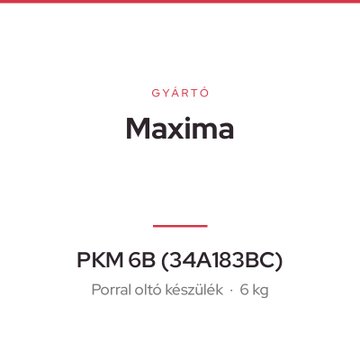 Maxima PKM 6B (34A183BC)