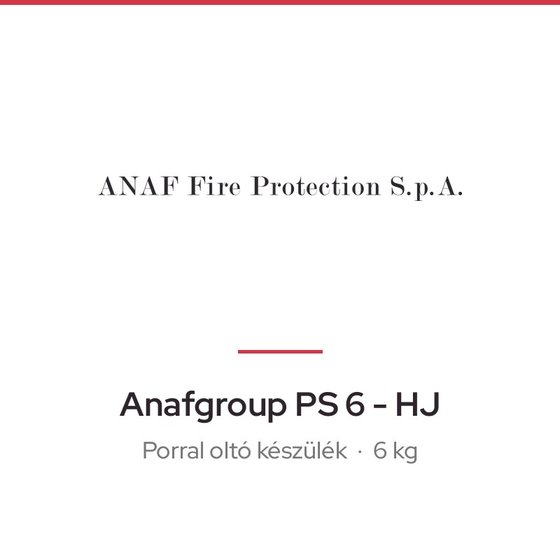 Anafgroup PS 6 - HJ