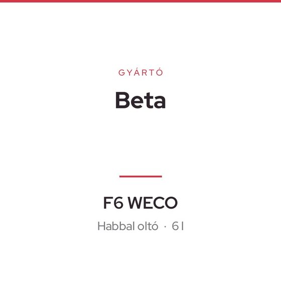 Beta F6 WECO