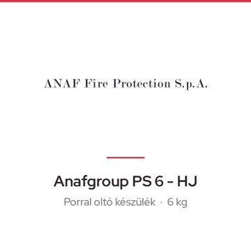 Anafgroup PS 6 - HJ