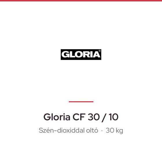 Gloria CF 30 / 10