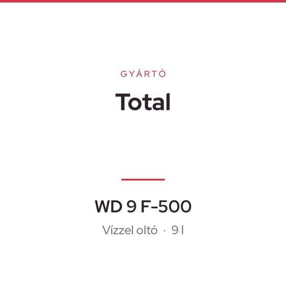 Total WD 9 F-500
