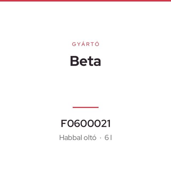 Beta F0600021