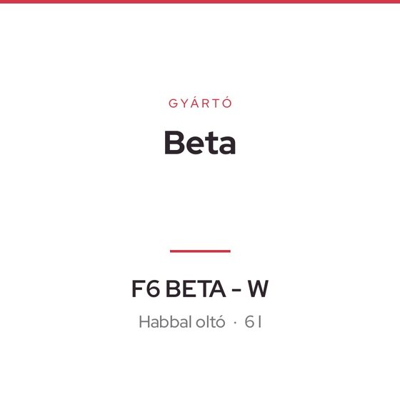 Beta F6 BETA - W
