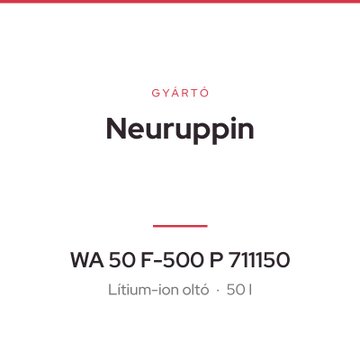 Neuruppin WA 50 F-500 P 711150