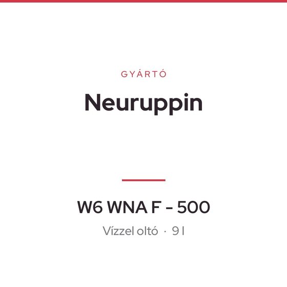Neuruppin W6 WNA F - 500