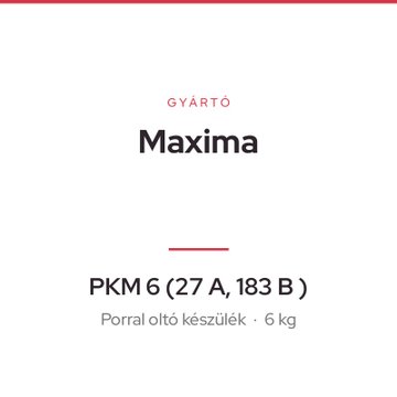 Maxima PKM 6 (27 A, 183 B )
