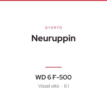 Neuruppin WD 6 F - 500